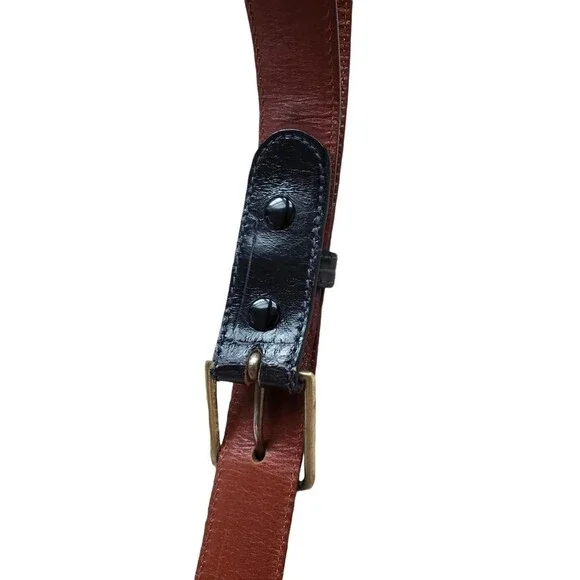 Vintage Ralph Lauren Women's Genuine Alligator Belt Sz 28 Made in Italy 1” Wide - Picture 5 of 12